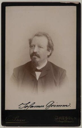Porträt des Oboisten Johannes Grimm