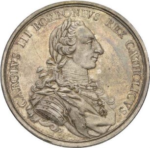 Prieto, Tomás Francisco: Huldigung Karl III.
