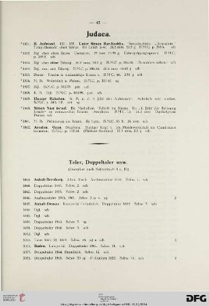 Judaea (Nr. 1031-1042)