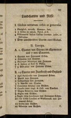 95-104, Landcharten und Risse.