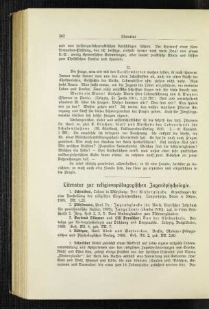 Literatur zur religionspädagogischen Jugendpsychologie