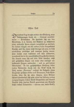 Elfter Teil