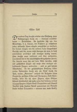 Elfter Teil