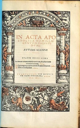 In Acta Apostolica Homiliae Centvm Viginti Dvae