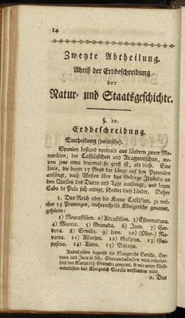 Eintheilung (politische).