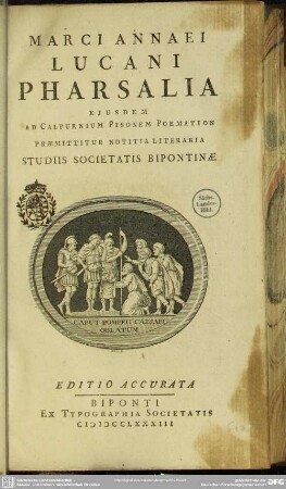 Marci Annaei Lucani Pharsalia