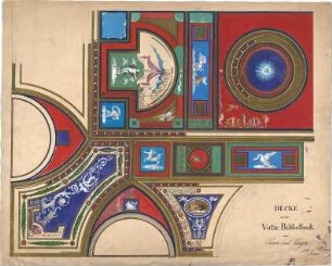 Zocher, Ernst; Rom - Vatikan (Italien); Decke aus der Vatikanischen Bibliothek - Detail