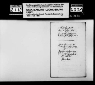 Jahreschronik 1841 für die Gemeinde Marschalkenzimmern, von Pfarrer Köhler