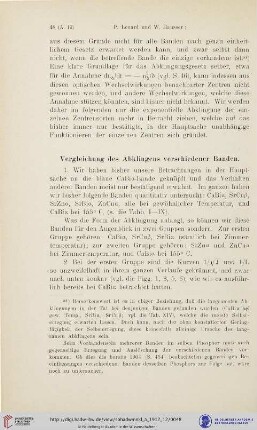 Vergleichung des Abklingens verschiedener Banden