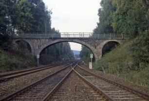 Marktleuthen Wegbrücke Ausfahrsignale