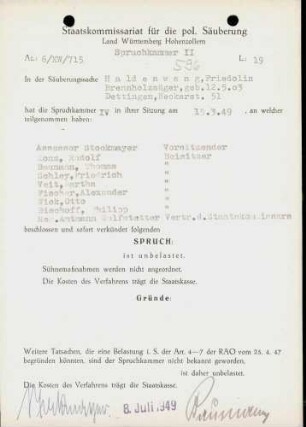 Haldenwang, Friedolin