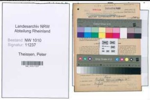 Entnazifizierung Peter Theissen , geb. 07.07.1893 (Polizist)