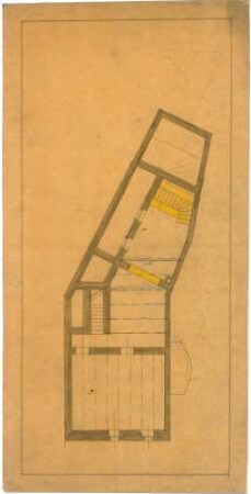 Billing, Hermann; Karlsruhe, Kaiserstr. 165; Geschäftshaus des Hofjuweliers Ludwig Bertsch, Umbau - Grundriss Keller