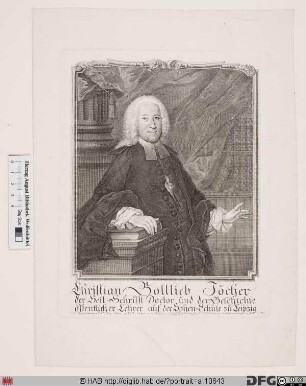Bildnis Christian Gottlieb Jöcher
