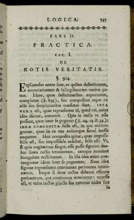 Cap. I. De Notis Veritatis