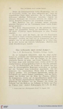 Eine verbesserte Amyl-Acetat-Lampe