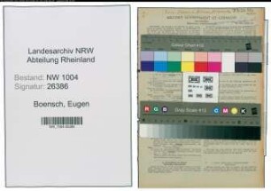 Entnazifizierung Eugen Boensch , geb. 16.01.1911 (Kaufmann)