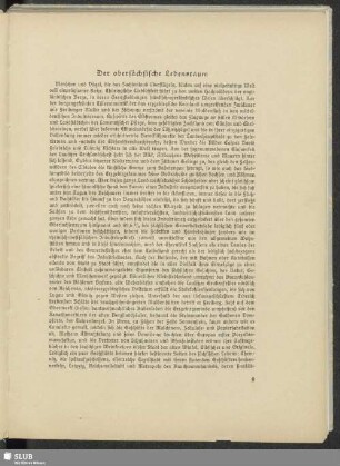 Der obersächsische Lebensraum