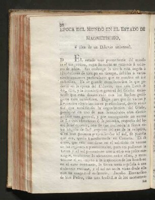 Epoca del mundo en el estado de magnetisimo