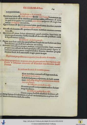 Liber IV. Ex libris de generatione e corruptione.