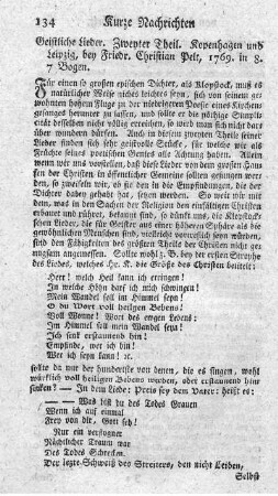 Geistliche Lieder. T.2.