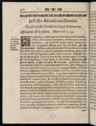 460-487, In Festo Ascensionis Domini. - In Festo S. Norberti Archi-Episcopi [...].