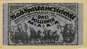 Kriegsnotgeld - 3 Millionen Mark