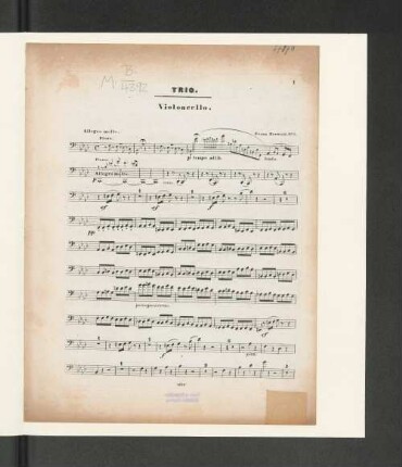 Trio. Violoncello.