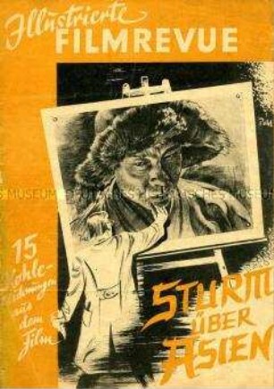 Programm zu dem sowjetischen Spielfilm "Sturm über Asien"
