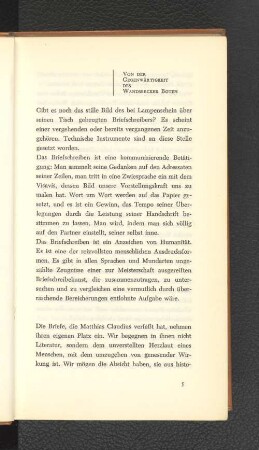 Von der Gegenwärtigkeit des Wandsbecker Boten