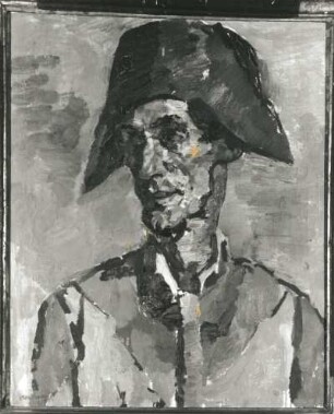 Harlekin : Hettner, Otto. Harlekin. Öl auf Leinwand; 75 x 62 cm