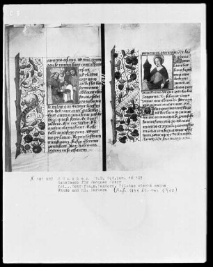 Lateinisches Gebetbuch mit Kalendarium — Heilige Barbara