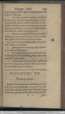 Dialogus XX. Princeps puer