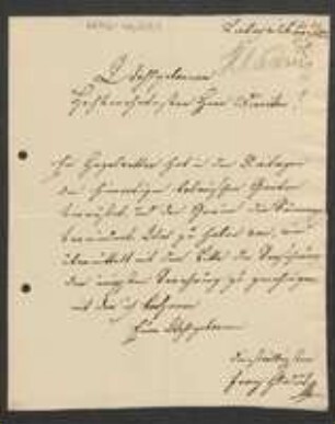 Brief von Franz de Paula Hladnik an David Heinrich Hoppe
