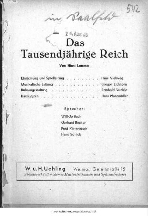 Das Tausendjährige Reich