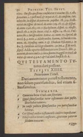 Principium Tituli.