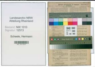 Entnazifizierung Hermann Scheele , geb. 01.02.1888 (Beamter)
