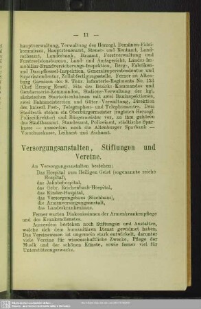 Versorgungsanstalten, Stiftungen und Vereine