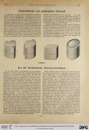 Aus der Amsterdamer Diamant-Schleiferei