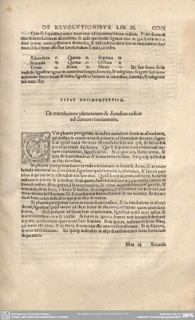 CAPUT DECIMUMTERTIUM: De translatione planetarum de domibus radicis ad domos reuolutionis.