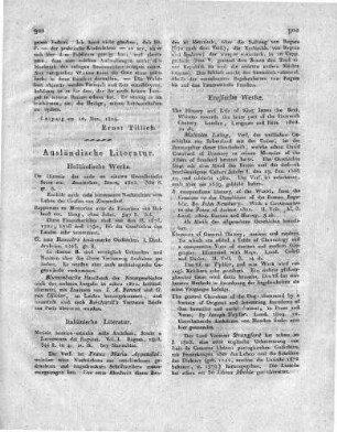 Ausländische Literatur.