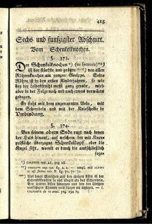 Sechs und funfzigster Abschnitt. Vom Schenkelknochen.