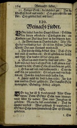 Weinacht-Lieder.