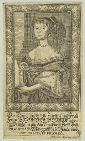 Bildnis der Erdmuth Sophia, Marggräffin zu Brandenburg