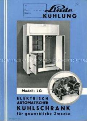 Elektrisch automatischer Kühlschrank für gewerbliche Zwecke Modell LG