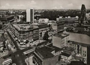 Berlin, Kreuzung Kurfürstendamm - Joachimstalerstraße