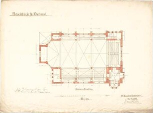 Marx, Ernst; Dortmund; Reinoldikirche, Neubau - Emporen (Grundriss)