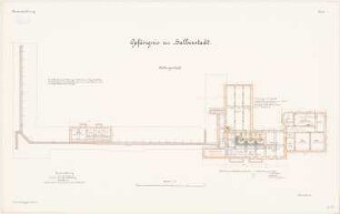 Landgericht und , Halberstadt Gefängnis: Grundriss Keller 1:100