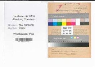 Entnazifizierung Paul Windhausen, geb. 19.02.1893 (Landgerichtspraesident)