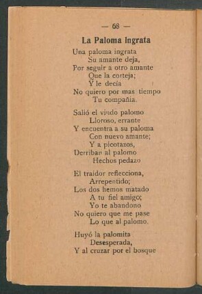 La Paloma Ingrata
